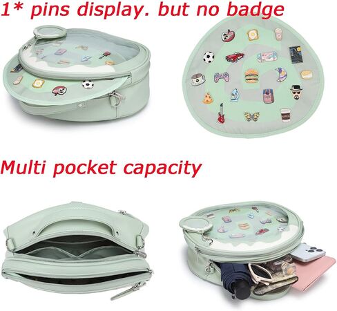 CHERRY SAUCE Ita Bag Multi-Purpose Backpack Crossbody Satchel Purse Kawaii Pin Display in Saudi Arabia
