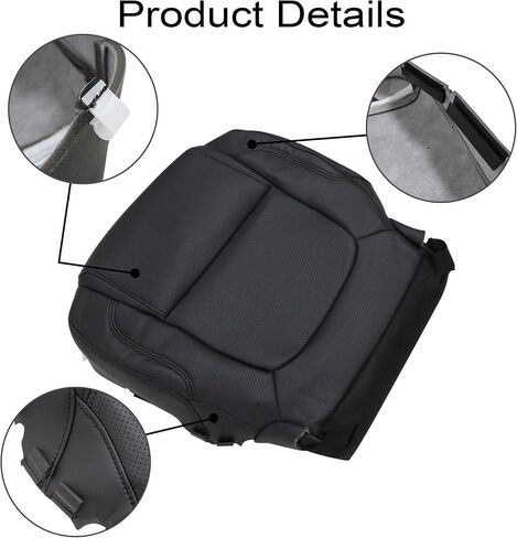 Driver Side Bottom Leather Seat Cover Black Compatible with Ford Explorer Limited Sport 2011 2012 2013 2014 2015 in Saudi Arabia