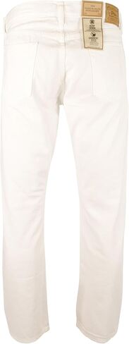 POLO RALPH LAUREN Men's Big & Tall Varick Slim Straight Garment Dyed Jeans White 38Tx36 in Saudi Arabia