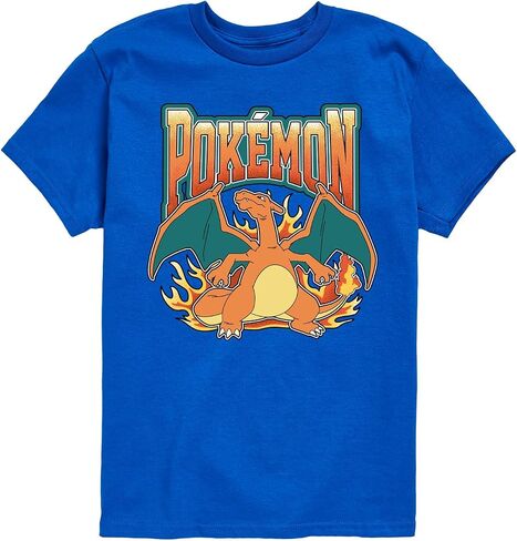 Pokémon - Charizard Collegiate - Toddler and Youth Short Sleeve T-Shirt in Saudi Arabia