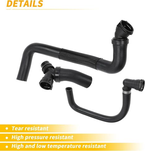 3 قطعة خرطوم المبرد العلوي وموصل Y مع مجموعة أنابيب التبريد السفلية لفورد F150 5.0L 2011-2020 استبدال مجموعة خرطوم رقم DR3Z8566A/CL3Z8260A/BL3Z8C350A in Saudi Arabia