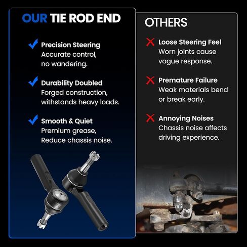 2PCS ES3493T ES3493 Front Outer Tie Rod Ends Kit Compatible with Compatible with Chevy Tahoe Silverado Suburban 1500 1999-2006, Cadillac Escalade 2002-2006, Fit for GMC Sierra 1500 Yukon in Saudi Arabia