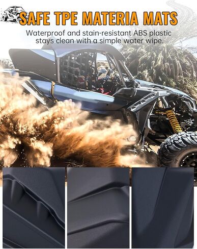 ملحقات غطاء بلاستيكي مزخرف بالقفص الخلفي لـ Can-Am Maverick X3/X3 Max 2017-2025، لوحات حماية درع حماية العمود الأسود (قطعتان، LH وRH، تحل محل OEM 705010335، 705010336) in Kuwait