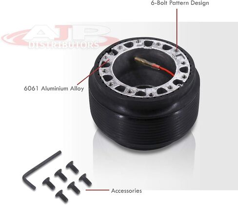 AJP Distributors Performance Racing Upgrade JDM 6 Hole Bolt Steering Wheel Adapter Hub Removable Release Connector Boss Kit For Accord CB7 Prelude BB1 BB2 BB3 BB4 1990 1991 1992 1993 1994 1995 1996 in Saudi Arabia
