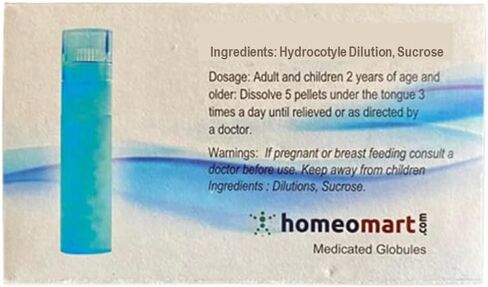Hydrocotyle Asiatica Homeopathy Pellets (Pills) in 30C Potency, Pack of 3 in Saudi Arabia