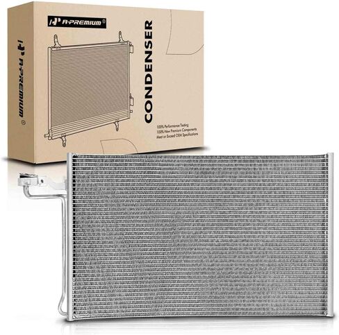 A-Premium Air Conditioning A/C Condenser Compatible with Volvo C30 2008, C70 2006-2008, S40 2004-2008, V50 2005-2008, 1.9L 2.4L 2.5L, Replace# 30647931 in Saudi Arabia