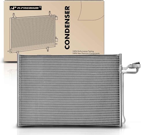 A-Premium Air Conditioning A/C Condenser Compatible with Volvo C30 2008, C70 2006-2008, S40 2004-2008, V50 2005-2008, 1.9L 2.4L 2.5L, Replace# 30647931 in Saudi Arabia