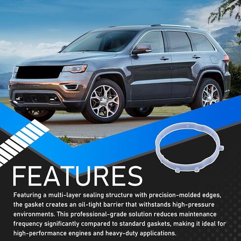 Engine Valve Cover Gasket Set Compatible with 2016-2022 Chrysler Pacifica Voyager Dodge Durango Jeep Grand Cherokee Wrangler Ram 1500 ProMaster 1500/2500/3500 Replaces VS50919 VC1184G in Saudi Arabia