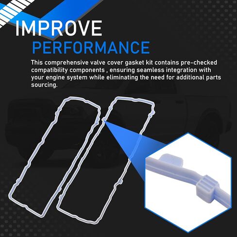 Engine Valve Cover Gasket Set Compatible with 2016-2022 Chrysler Pacifica Voyager Dodge Durango Jeep Grand Cherokee Wrangler Ram 1500 ProMaster 1500/2500/3500 Replaces VS50919 VC1184G in Saudi Arabia