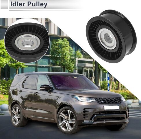 Drive Belt Idler Pulley for Land Rover Range Rover Sport 2009-2019 Serpentine Tensioner Pulley Idler No.LR039516/AJ813564/LR010725 Black 1 Pcs in Saudi Arabia
