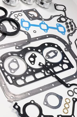 Engine Complete Rebuild Kit Gaskets, Seals, Piston, Rings, Bearings, Bushings Compatible with Kawasaki 3010/4010 Mule Diesel KAF950 in Saudi Arabia