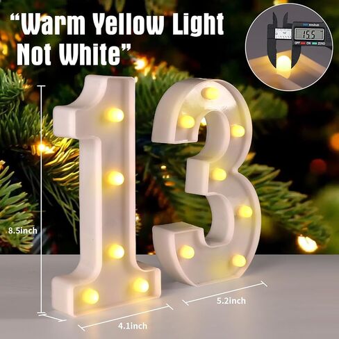 13th Birthday Decorations for Girls Boys,13th Birthday Party Decorations for Centerpieces Table,Light Up Numbers 13 Sign for Party Backdrop Wall Decor for 13th Wedding Anniversary Decorations in Saudi Arabia