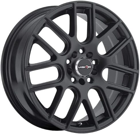 عجلة Vision 426 Cross Matte باللون الأسود المطلي (16 × 7. بوصة /5 × 110 مم، إزاحة 38 مم) in Saudi Arabia