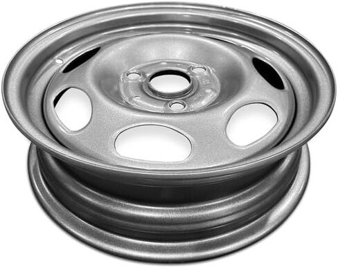 عجلة بديلة جديدة من OEM لـ 2008-2014 Smart Fortwo II Front مقاس 15x4.5 بوصة حافة فولاذية باللون الأسود تناسب 155/60R15 in Saudi Arabia
