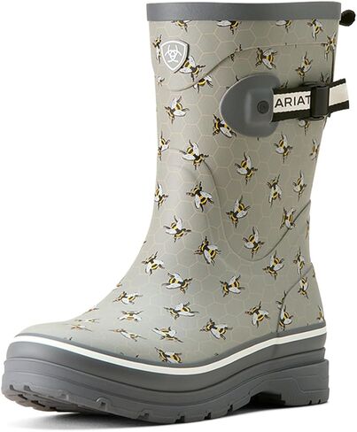 حذاء Ariat النسائي Kelmarsh متوسط ​​الفراشة جرافيك المطر كاجوال بكعب متوسط ​​الساق وكعب منخفض 1-2 بوصة - متعدد in Kuwait