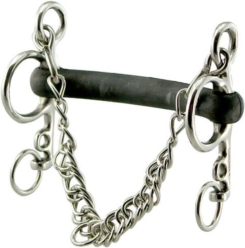 Coronet Hard Rubber Mullen Mouth Pelham Bit in Kuwait