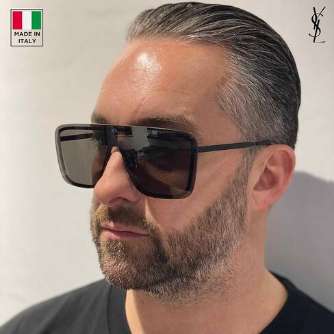 SAINT LAURENT SL 364 MASK shape Sunglasses + Bundle with eSHADES Luxury Eyewear Kit in Saudi Arabia