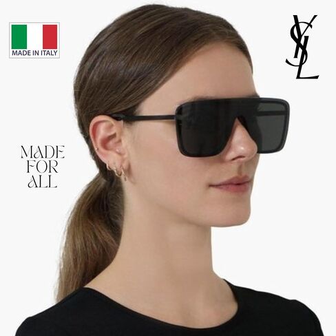 SAINT LAURENT SL 364 MASK shape Sunglasses + Bundle with eSHADES Luxury Eyewear Kit in Saudi Arabia