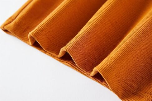 Girls Long Sleeve T-Shirt Cotton Rib-Knit Tees Toddler Stretch Basic Warm Round Neck Tops in Kuwait