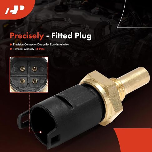 A-Premium Engine Coolant Temperature Sensor [4 Pins] Compatible with BMW 318i, 318is, 318ti, X5, 740i, 740iL, 750iL, 528i, 530i, 540i, 840Ci, 850Ci, 650i, M3, M5 & Land Rover Range Rover, Discovery in Saudi Arabia