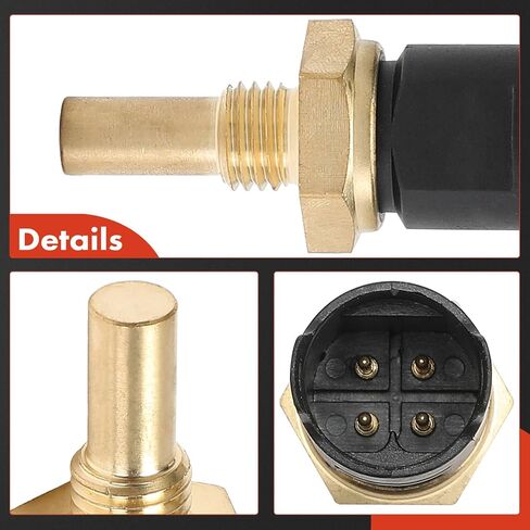 A-Premium Engine Coolant Temperature Sensor [4 Pins] Compatible with BMW 318i, 318is, 318ti, X5, 740i, 740iL, 750iL, 528i, 530i, 540i, 840Ci, 850Ci, 650i, M3, M5 & Land Rover Range Rover, Discovery in Saudi Arabia