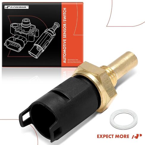 A-Premium Engine Coolant Temperature Sensor [4 Pins] Compatible with BMW 318i, 318is, 318ti, X5, 740i, 740iL, 750iL, 528i, 530i, 540i, 840Ci, 850Ci, 650i, M3, M5 & Land Rover Range Rover, Discovery in Saudi Arabia