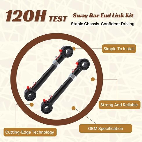JP-9003-TJ 2 قطعة Sway Bar End Link أسرع قطع الاتصال ل Jeep 1998 1999 2000-2002 2003 2004 2005 2006 Wrangler TJ/Cherokee, 1984-1986 1987 1988 1989 1990 1991 1992 1993 1994-2001 رانجلر XJ in Saudi Arabia