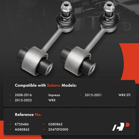 A-Premium 2 × وصلات شريط التثبيت الخلفية، متوافقة مع Subaru Impreza 2008-2016، WRX 2015-2023، WRX STI 2015-2021 in Saudi Arabia
