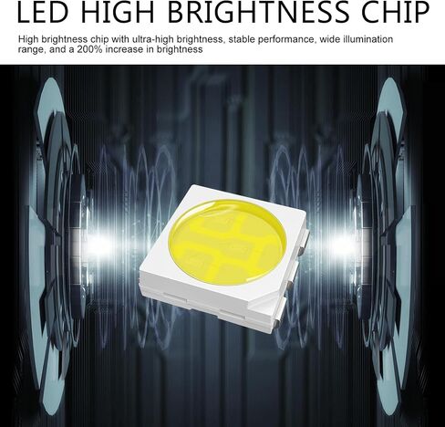 10PCS T10 Car LED Light Bulb, Wedge LED Bulb 5SMD 5050 Chips, 12V Dash Bulbs Replaces 194 158 168 193 198, Auto Interior Lights for Dome Map, Trunk, dashboard (White) in Saudi Arabia