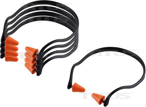 Titus U-Band - Over Ear Reuseable Banded Ear Plugs (25 Decibel, 1 Band, 10 Replacement Plugs) in Saudi Arabia