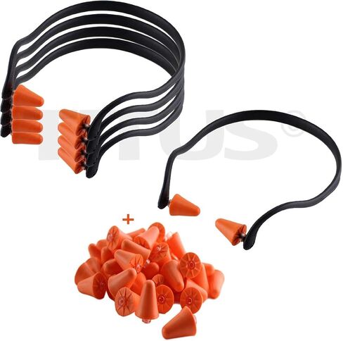 Titus U-Band - Over Ear Reuseable Banded Ear Plugs (25 Decibel, 1 Band, 10 Replacement Plugs) in Saudi Arabia
