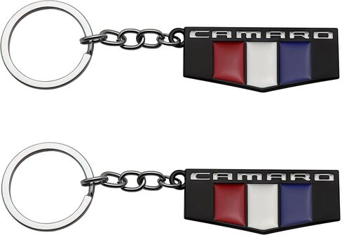 1Pc Camaro Key Chain Ring 3D Finish Keychain Keyring Alloy Key Holder Key Fob Replacement For Camaro Accessories (White) in Saudi Arabia