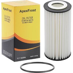 Oil Filter, Compatible with Select Audi Q3, Q5, Q7, A3, A4, A4 Allroad, A5, A6, A7, TT, S3; VW Tiguan, Jetta, Atlas, Passat, Beetle, Golf, Golf R, Arteon, GTI; in Saudi Arabia