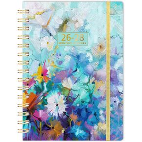 Planner 2024-2025 - JULY 2024 - JUNE 2025, 2024-2025 Academic Planner, 2024-2025 Planner Weekly and Monthly with Tabs, 6.3’’ × 8.4’’, Inner Pocket, Hardcover, Elastic Closure, Perfect for Organization in Saudi Arabia