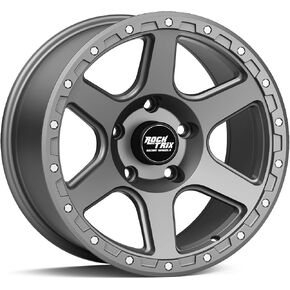 RockTrix RT112 17 inch Wheel Compatible with Jeep Wrangler JK JL 17x9 5x5 Wheels (+12mm Offset, 5.5in Backspace) 5x5 PCD, 71.5mm Bore, Black, Also fits Commander Grand Cherokee Gladiator JT Rims in Kuwait