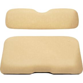 Golf Cart Universal Rear Replacement Cushions for EZGO/Club Car/Yamaha with Flip Rear Seat Kit, Black,2 Piece Set, Beige in Saudi Arabia