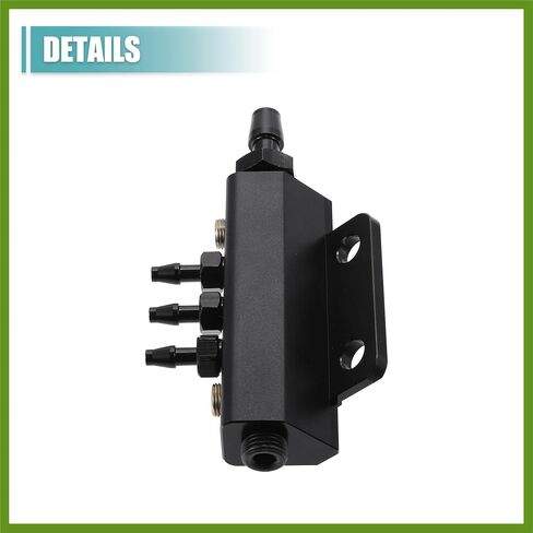 Universal Vacuum Manifold Kit 1/8" Ports 1/2" Interfaces Block Intake Manifold for Car Fuel Gas Wastegate Turbo Boost Replace Parts Vehicle Components in Saudi Arabia