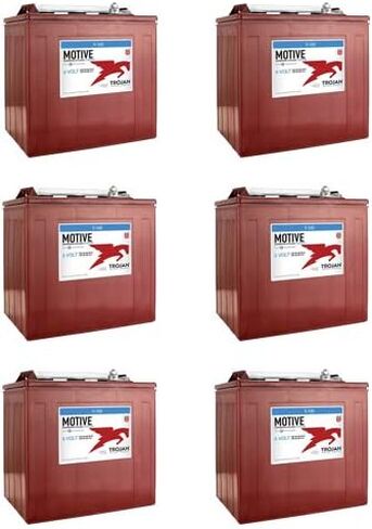 Trojan T-105 GC2 6V 225Ah Deep Cycle Flooded Lead Acid Battery x6 in Saudi Arabia