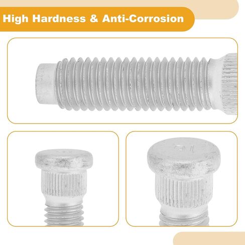 6 Pcs M14x2.0 Wheel Lug Stud for Ford F150 2001-2014 Front Rear Wheel Stud Bolt Set No.YL3Z1107AB Alloy Steel Silver Tone in Saudi Arabia