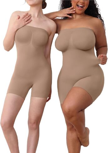 Strapless shapewear for women tummy control - Black Shapewear Bodysuit for women with Removable Straps in Saudi Arabia