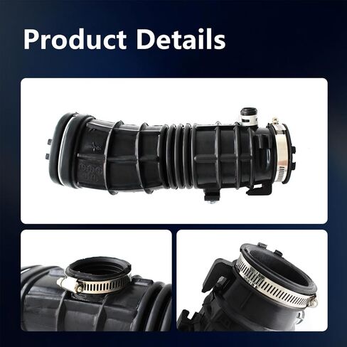 Engine Air Intake Hose with Clamps Fit for Honda Accord 1998-2002, Acura CL 1997-1999, 3.0L V6 Replace# 17228P8AA01, 696033, 17228-P8A-A01, 696-033 in Saudi Arabia