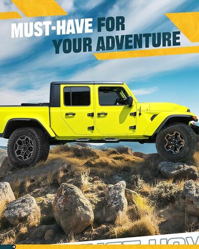 خطوات جانبية EZ مناسبة لـ 2019-2025 Jeep Gladiator JT 4 أبواب للركض ملحقات قضبان Nerf in Saudi Arabia