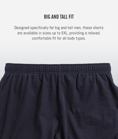 شورت منسوج من العلامة التجارية Big Dogs للرجال | شورت كبير وطويل للرجال | شورت نوم رجالي | المقاسات SM-5XL | خصر مرن in Kuwait