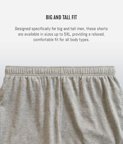 شورت منسوج من العلامة التجارية Big Dogs للرجال | شورت كبير وطويل للرجال | شورت نوم رجالي | المقاسات SM-5XL | خصر مرن in Kuwait