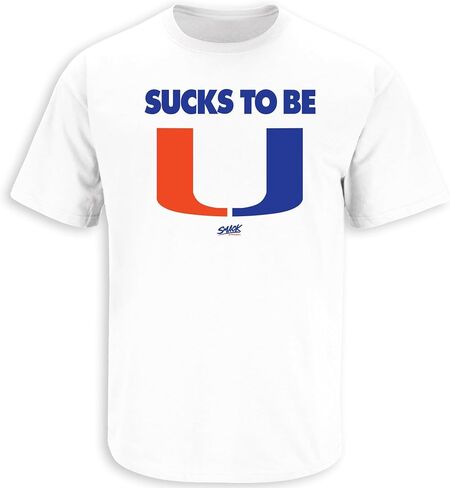 تي شيرت Smack Apparel Sucks to Be U (Anti-Miami) لمحبي كلية فلوريدا (SM-5XL) in Saudi Arabia