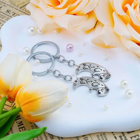 Funny Otter Gifts for Women Cute Matching Keychains for Couple Christmas Stocking Stuffers Gifts For Girlfriend Wife Boyfriend Husband Anniversary Engagement Wedding Valentines Day Gift For Her Him in Saudi Arabia