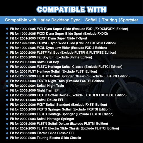 ملف إشعال 0.5 أوم متوافق مع Harley Davidson Dyna Softail Touring Sportster 1999-2006، بديل لـ 2102-0225 31655-99 in Kuwait