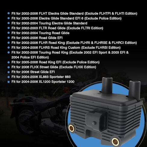 ملف إشعال 0.5 أوم متوافق مع Harley Davidson Dyna Softail Touring Sportster 1999-2006، بديل لـ 2102-0225 31655-99 in Kuwait