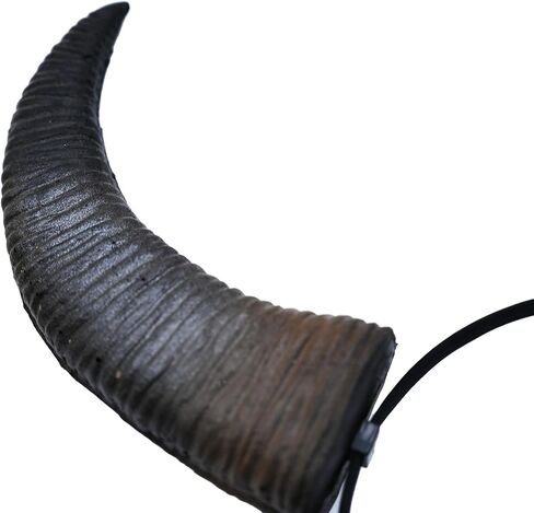 Furimuk Buffalo Devil Horns Headband Cosplay Demon Horn Hair Hoop Gothic Headwear Headpiece for Halloween Costume Accessory in Saudi Arabia