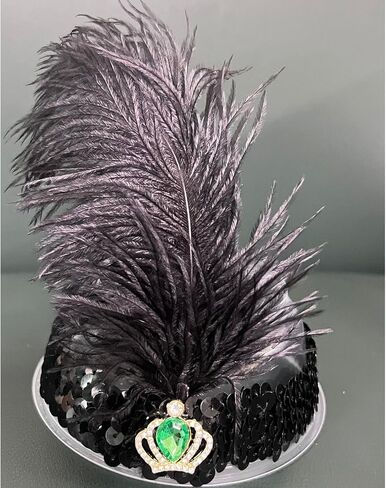 Halloween Headband 1920s Carnival Party Headwear for Women Grils, Flapper Feather Headband for Gatsby Theme Party in Kuwait